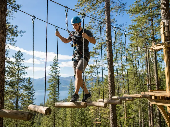 Take on a High-Ropes Course experience