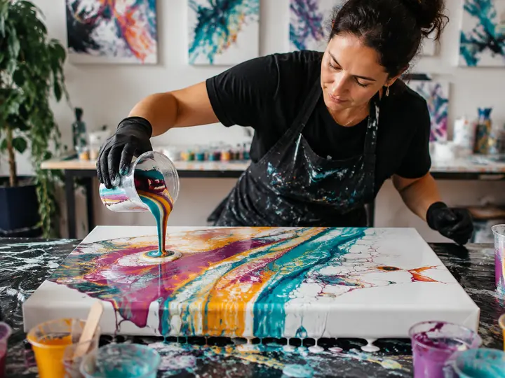 Create Texture or Fluid Art experience