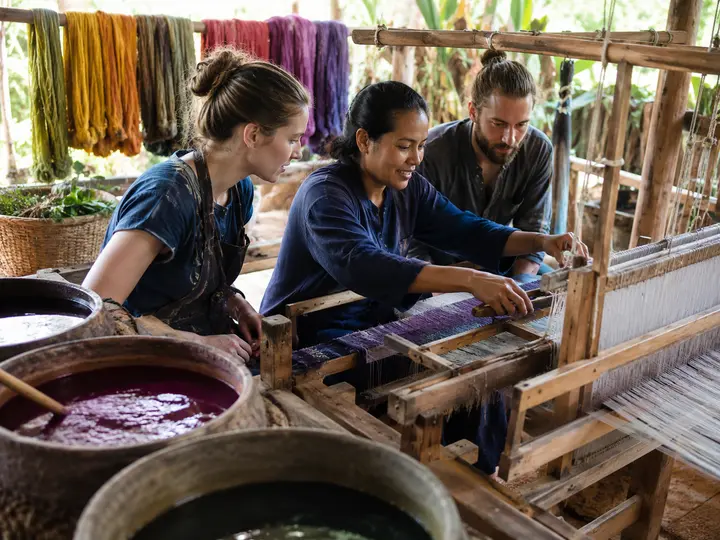 Learn Weaving or Natural Dyeing experience