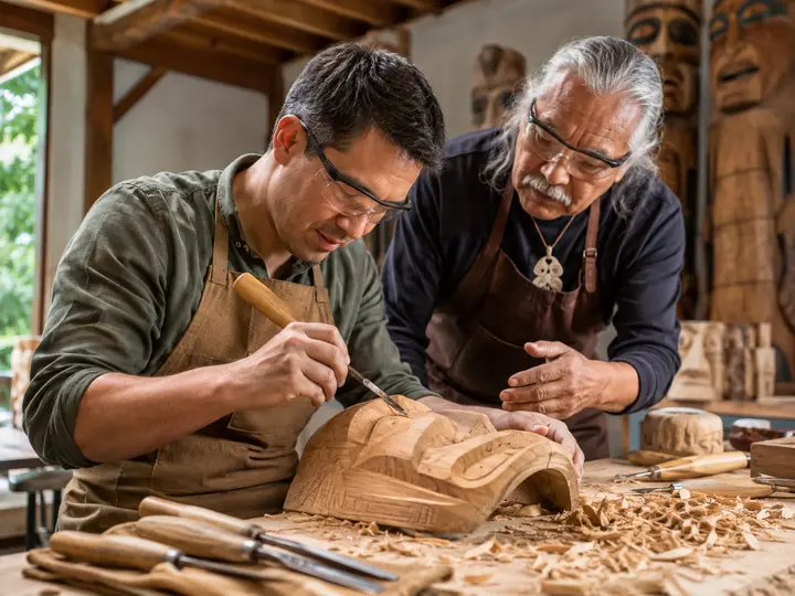 Try Wood Carving or Mask Making experience