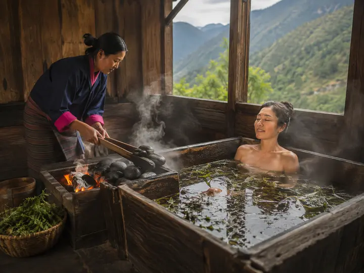 Take a Traditional Hot-Stone Bath experience